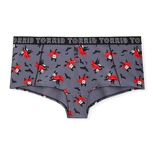 TORRID VAMPIRE PUGS LOGO BOYSHORT PANTY
